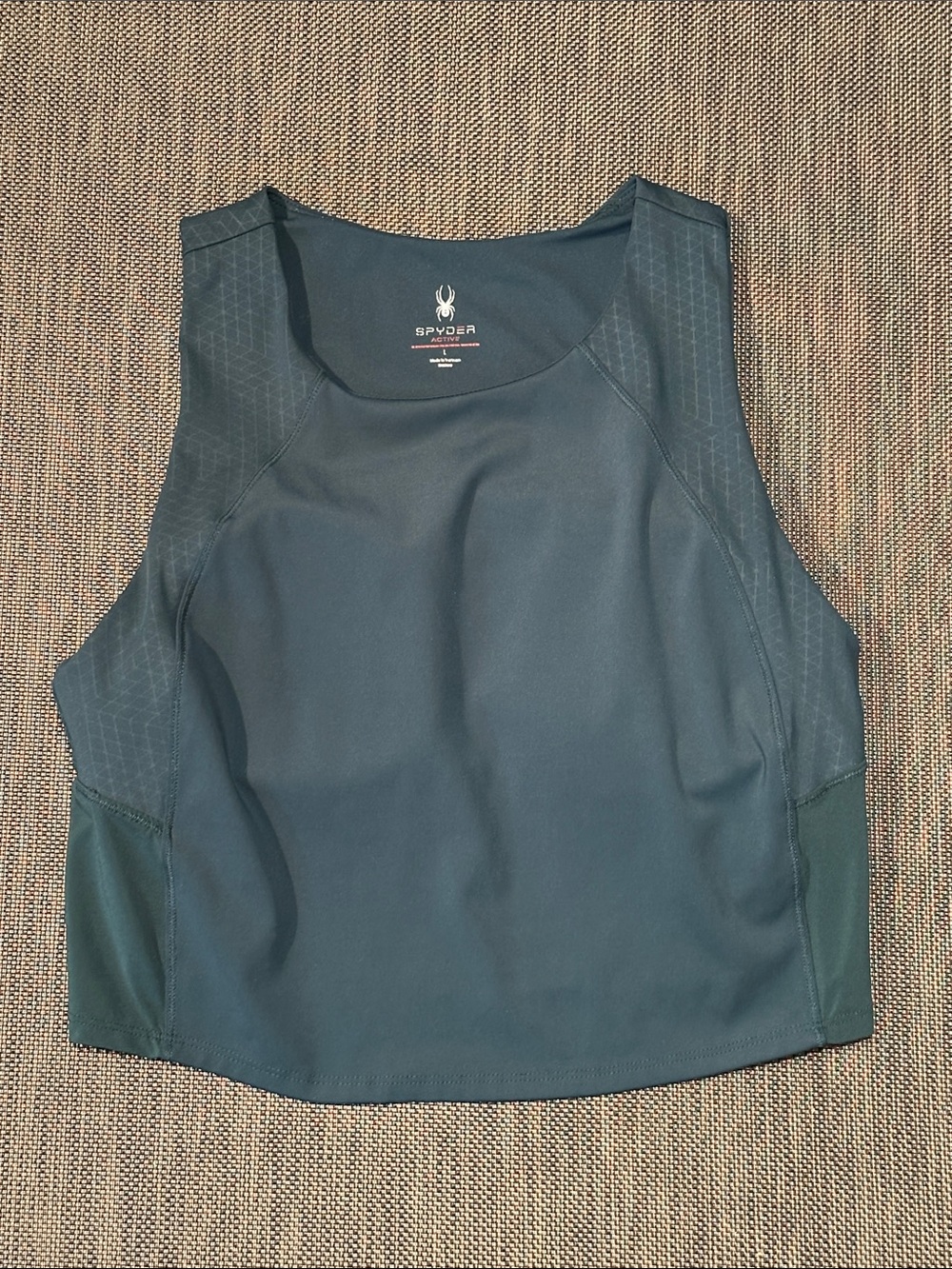 Spyder Women's Athletic Sports Bra Tank in Deep Green